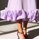 Blair - Anmutiges Fliessendes Midi-Kleid
