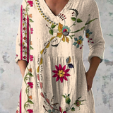 Clara | Chemise longue col V