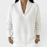 Evelyn – Bequemer Strickpullover mit V-Ausschnitt