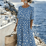 Grace™ - Elegantes Floral Sommer-Midi-Kleid