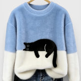 Veronica – Sweat-shirt à motif chat