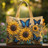 Borsa artigianale con girasoli