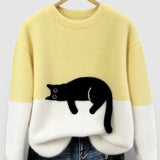 Veronica – Sweat-shirt à motif chat