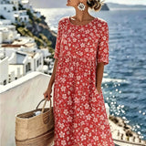 Charlotte™ - Robe midi d'été fleurie élégante