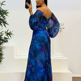 Gisselle - Robe longue col en V