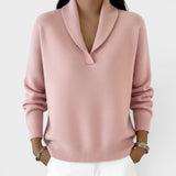 Evelyn – Bequemer Strickpullover mit V-Ausschnitt