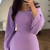 Aiah - Elegante maglia maxi-abito