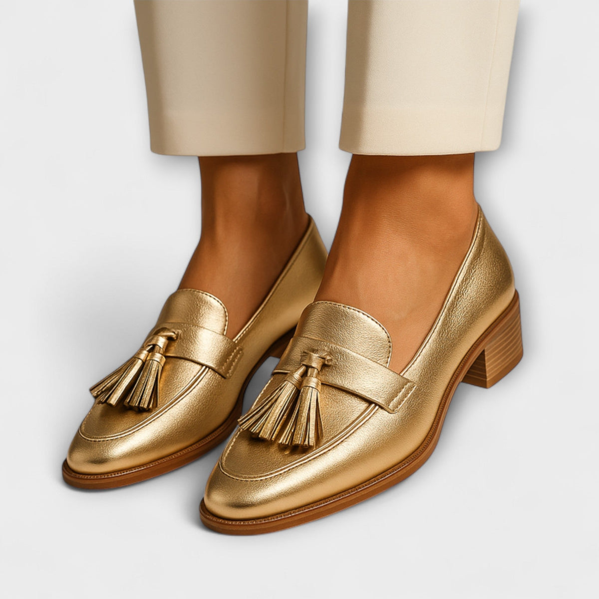 Isolde - Goldene Glanz Slipper