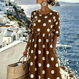 Penelope™ | Abito midi classico a pois