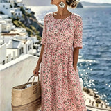 Charlotte™ - Robe midi d'été fleurie élégante