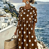 Penelope™ | Abito midi classico a pois