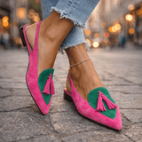 Eliza | Sandales à brides avec pompons