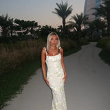 LILY - Floral Maxi-Kleid mit verstellbaren Trägern