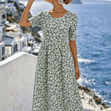 Sienna™ | Elegantes Blumen-Midi-Kleid