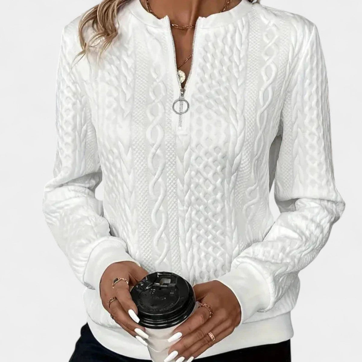 Kaja – Pullover mit Reissverschluss