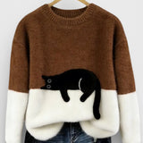 Veronica – Sweat-shirt à motif chat