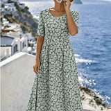Sienna™ | Elegantes Blumen-Midi-Kleid