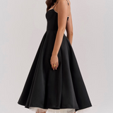 Luce - Robe midi en tulle satiné