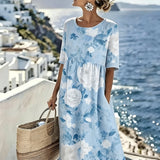 Skye™ | Élégante robe midi florale de la côte
