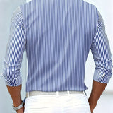Emerson | Vintage Streifen Langarmhemd