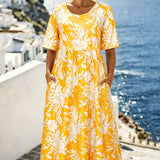 Isla™ | Bohemian Coastal Midi Kleid