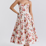 Luce - Robe midi en tulle satiné