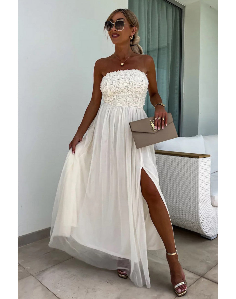 Ari - Maxi abito alla moda con spacco