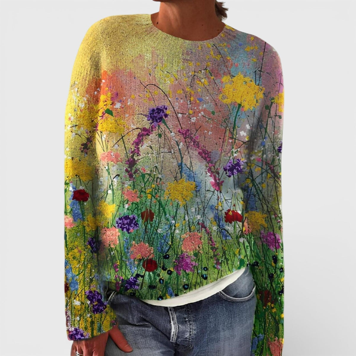 Marta – Pullover mit Blumenmuster