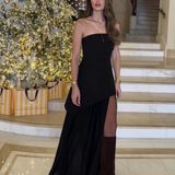 Aylin – Robe longue bustier en mousseline