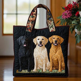 Sac artisanal avec trois labradors