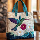 Borsa tote trapuntata a fiori