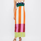 Elsa - Multicolor Maxikleid