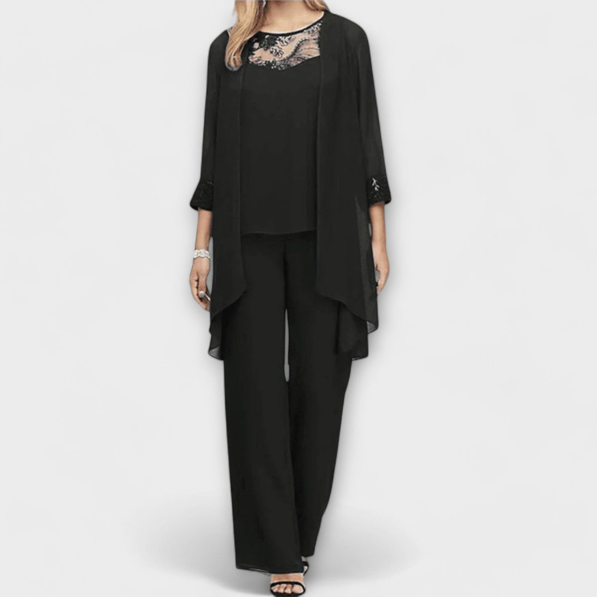 Constanza – Set da tre pezzi con cardigan