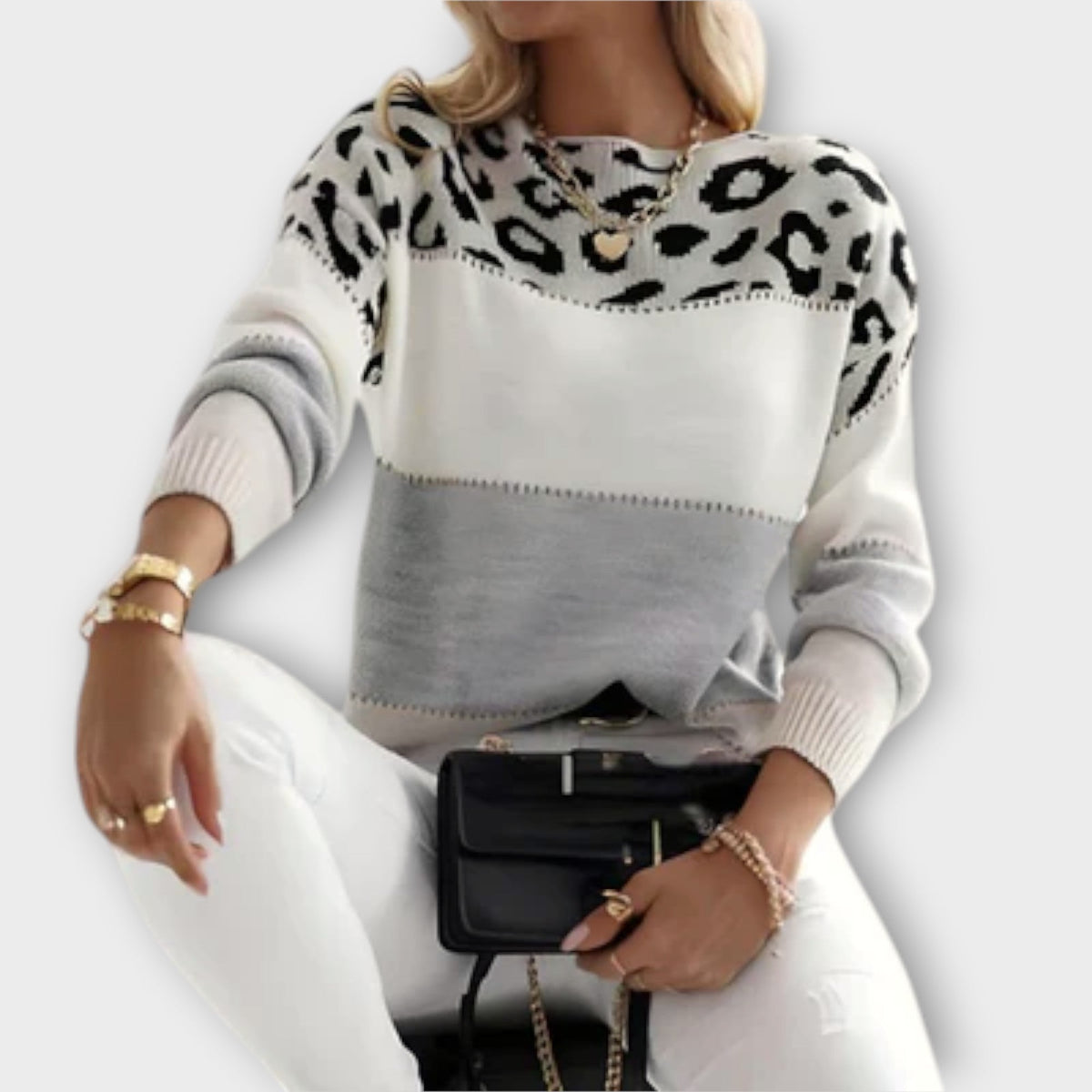 Cheyenne – Lässiger Pullover mit Leopardenmuster