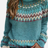 Susanne | Strickpullover mit Musterbärestück