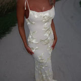 LILY - Floral Maxi-Kleid mit verstellbaren Trägern