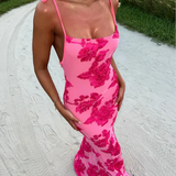 LILY - Floral Maxi-Kleid mit verstellbaren Trägern