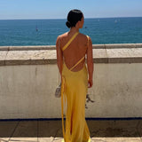 Caroline - Robe longue dos nu