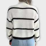 Charlotte – Gestreifter Rollkragenpullover