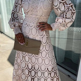 Eloah™ | Robe midi élégante en dentelle