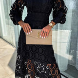 Eloah™ | Robe midi élégante en dentelle