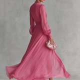 Daisy - Elegantes Lange Chiffonkleid