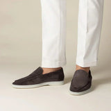 Klassischer Suède Loafer Braun