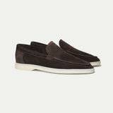 Klassischer Suède Loafer Braun