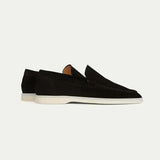 Mocassins classiques en daim noir