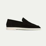 Mocassins classiques en daim noir