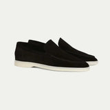 Mocassins classiques en daim noir