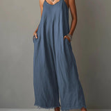 Pascale | Salopette minimaliste en lin pour femme