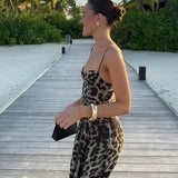 Antonella - Vestito lungo leopardato