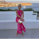 Alora - Robe longue élégante à fleurs
